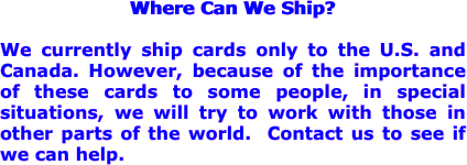 Where Can We Ship? 