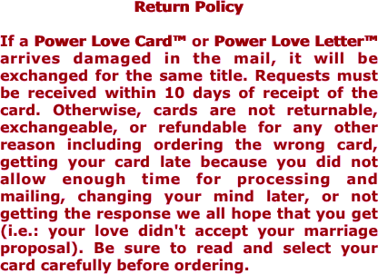 Return Policy